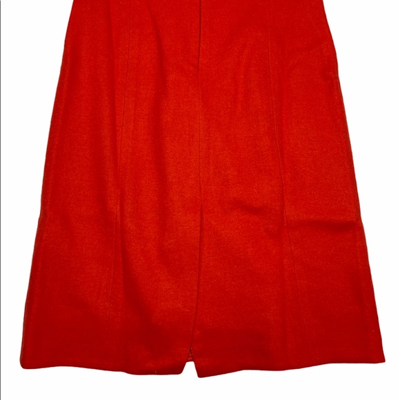 Mignon Doo Vintage Retro Orange Knit Dress XS - Picture 12 of 13